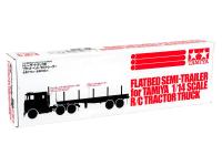 56306 Tamiya Полуприцеп для грузовика, двухосный бортовой (1:14)