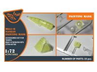 CPA72063 Clear Prop Набор окрасочных масок для модели Tamiya 60738 M6A1-K "желтая бумага кабуки"  (1