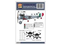 D32-003 Copper State Models Декали Nieuport XVII, Fulco Ruffo di Calabria персональные обозначения (