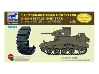 AB3553 Bronco Набор подвижных траков T-16 для лёгкого танка M-3/M-5 Stuart (1:35)