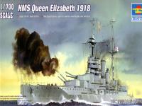 05797 Trumpeter Линкор HMS Queen Elizabeth, 1918 г. (1:700) 05797 Trumpeter Линкор HMS Queen Elizabeth, 1918 г. (1:700)