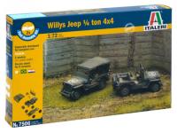 7506 Italeri Американский Автомобиль Willys Jeep 1/4 Ton 4x4  (1:72)
