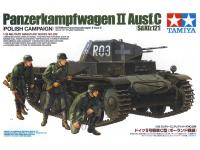 35299 Tamiya Немецкий лёгкий танк PzKw II  Ausf C, польская кампания с тремя фигурами (1:35)