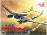 72292 ICM FW 189A-2, Германский самолет-разведчик ІІ МВ (1:72) 72292 ICM FW 189A-2, Германский самолет-разведчик ІІ МВ (1:72)