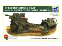 CB35046 Bronco Полевое орудие Mk. II/I с тележкой No.27 Ammunition Limber  (1:35)