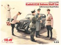35480 ICM Kadett K38 седан, с германской дорожной полицией (1:35) 35480 ICM Kadett K38 седан, с германской дорожной полицией (1:35)