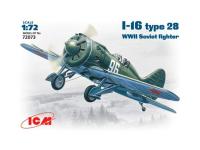 72073 ICM И-16 тип 28,  советский истребитель II Мировой войны (1:72)