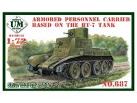 UM2-687 UMMT Бронетранспортер на базе танка БТ-7 (1:72) UM2-687 UMMT Бронетранспортер на базе танка БТ-7 (1:72)