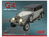 24012 ICM Typ G4 с раскрытым тентом, Германский пассажирский автомобиль ІІ МВ (1:24)