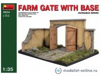 36034 MiniArt Диорама Ворота фермы с основанием (1:35)