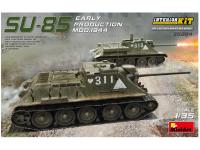35204 MiniArt Советская САУ СУ-85 обр. 1944  ранних выпусков. Набор с полным интерьером. (1:35)