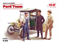 24007 ICM Команда Форда, набор фигур и автомобиль Model T 1913 Roadster (1:24) 24007 ICM Команда Форда, набор фигур и автомобиль Model T 1913 Roadster (1:24)