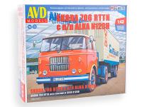 7081 AVD Models Седельный тягач Skoda 706 RTTN c полуприцепом ALKA N12CH (1:43)