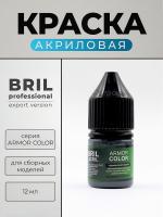 Краска акриловая BRIL Professional Armor Color, Германский-серый, 12 мл.