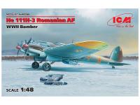 48266 ICM  Немецкий средний бомбардировщик He 111H-3 ВВС Румынии, II МВ (1:48)