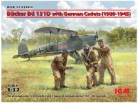32034 ICM Самолёт Bücker Bü 131D с германскими кадетами (1939-1945 г.) (1:32) 32034 ICM Самолёт Bücker Bü 131D с германскими кадетами (1939-1945 г.) (1:32)