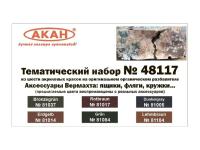 48117 АКАН Аксессуары Вермахта: ящики, фляги, кружки. 48117 АКАН Аксессуары Вермахта: ящики, фляги, кружки.