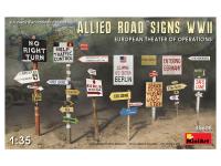 35608 MiniArt Дорожные знаки союзников II Мировой Войны. Европейский театр военных действий (1:35)