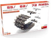 37052 MiniArt Рабочие гусеничные цепи позднего типа для 55/ 62/ 72 RMSh (1:35)
