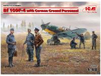 48805 ICM Немецкий истребитель Bf 109F-4 с наземным персоналом (1:48) 48805 ICM Немецкий истребитель Bf 109F-4 с наземным персоналом (1:48)