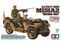 35332 Tamiya Американский автомобиль US Utility Truck M151A2  "Grenada 1983", с 3-мя фигурами (1:35)