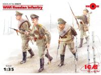35677 ICM Фигуры Пехота Российской императорской армии 1МВ (4 фигуры) (1:35)