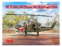 32062 ICM Ударный вертолет AH-1G Cobra с вертолетчиками (война во Вьетнаме) (1:32) 32062 ICM Ударный вертолет AH-1G Cobra с вертолетчиками (война во Вьетнаме) (1:32)