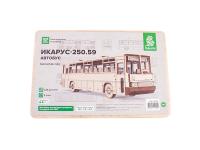 Конструктор из дерева. Автобус Икарус-250.59, 1:43. Baumi 12102