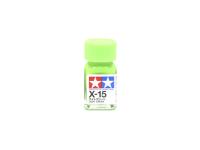 X-15 Light Green gloss, enamel paint 10 ml. (Светлый зелёный, глянцевый) Tamiya 80015