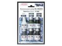 46204 АКАН Набор красок. Авиация США Вторая Мировая война. (6 шт.) 46204 АКАН Набор красок. Авиация США Вторая Мировая война. (6 шт.)