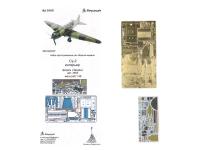 048021 Фототравление Микродизайн Су-2 интерьер (Звезда) цветные приборные доски (1:48)