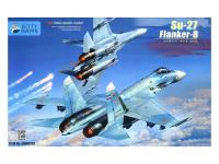 KH80163 Kitty Hawk Истребитель СУ-27  (Flanker-B) (1:48)