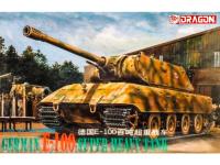 6011Х Dragon Немецкий сверхтяжелый танк E-100 "Nachtjager" с  4-мя фигурами (1:35)