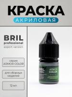 Краска акриловая BRIL Professional Armor Color, Железно-серый, 12 мл. Краска акриловая BRIL Professional Armor Color, Железно-серый, 12 мл.
